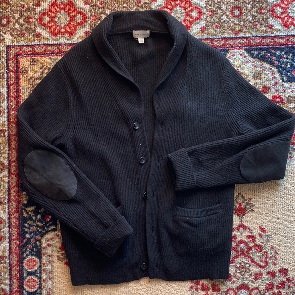 Club Monaco classic wool shawl neck cardigan